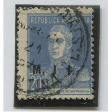 ARGENTINA SERVICIO OFICIAL GJ 415a DOBEL IMPRESIÓN DEL SELLO ( u$ 30 ) + 415f ESTAMPILLA VARIEDAD "J" SIN PUNTO RARISIMO ASI CON DOBLE VARIEDAD, NO CATALOGADO